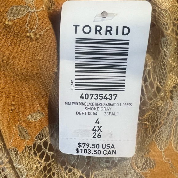 Torrid Baby Doll Dress - Picture 3 of 4